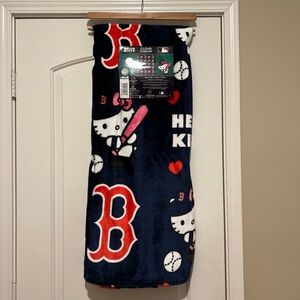 Hello Kitty Boston Red Sox Blanket